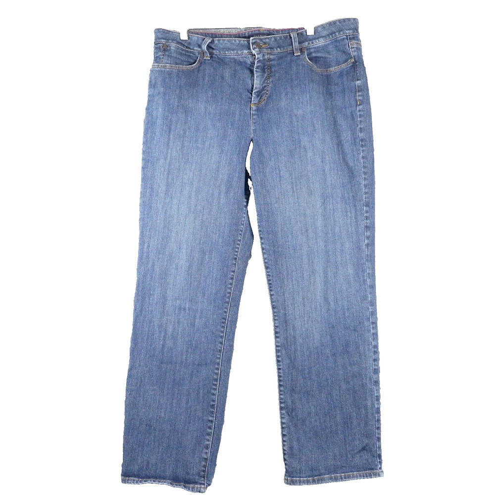 Talbots Womens 16 Jeans Straight Heritage High Rise Ankle
